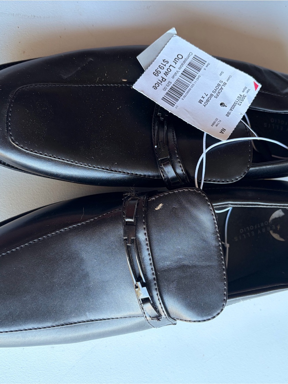 Sperry Black Leather Penny Loafers
